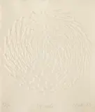 Spirale by Günther Uecker, 1983, Prägedruck auf Bütten, sold May 2024