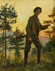 Max Slevogt, Der Jäger - Fred Griesinger, 1902, Öl auf Leinwand
