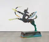 Horst Gläsker, Anubis-Chiron, 1993, Holz, farbig gefasst mit Acryl und Öl