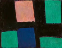 "Felder" by Georg Meistermann, 1960-61, Öl auf Leinwand, sold Jun 2025