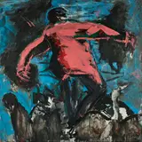 Bernd Koberling, Spannweite, 1984-86, Acryl auf Leinwand
