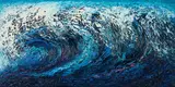 Ansgar Skiba, "Wave", 2007, Öl auf Leinwand