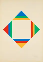 Ohne Titel by Max Bill, 1971, Farbserigrafie auf Karton, sold May 2024