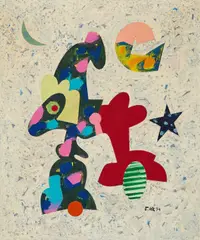 Otmar Alt, "Sunday Morning Nr. 8", 1974, Acryl auf Leinwand