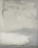 Erwin Bechtold, Weiß betont die Stille, 1959, Mischtechnik auf Leinwand