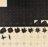 Karel Novosad, Geometrische Variationen, 1973, Öl auf Leinwand