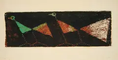 Ewald Mataré, Zwei Hühner (Zwei Vögel), 1947, Farbholzschnitt auf Bütten