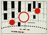 Peter Brüning, Umleitung, 1969, Farbserigrafie auf Emailleschild