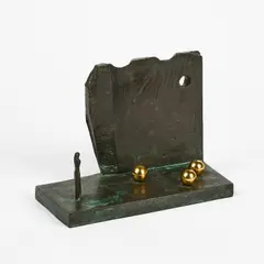 Joachim Berthold, Ohne Titel, Bronze, braun und teilweise grün patiniert, sowie teilweise poliert