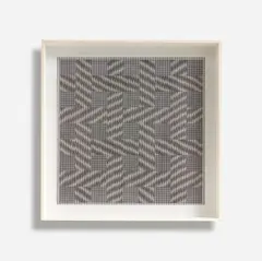 Ludwig Wilding, "Single Z 2", 1970, Serigrafie auf Plexiglas über Serigrafie auf Karton über Holz. Im Objektkasten