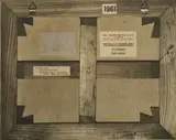 Timm Ulrichs, Bildrückseitenbild, 1961, Fotografie auf Fotoleinwand auf Keilrahmen
