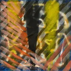 Ohne Titel by Ole Fischer, 2002, Mischtechnik auf Leinwand, sold Sep 2024