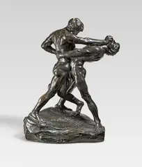 Jef Lambeaux, Zwei Ringer, Bronze