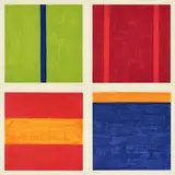 Günther Förg, Kasseler Serie, 2000, Jeweils: Farbserigrafie auf leichtem Karton