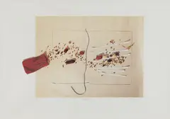 Alison Knowles, An Open Book, 1985, Farboffset, Serigrafie und Zeichnung auf Velin