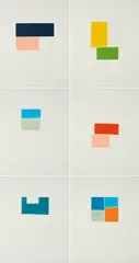 Martin Noël, Kleine Ottos, 2006, Jeweils: Farbaquatintaradierung auf BFK RIVES FRANCE (Wasserzeichen)