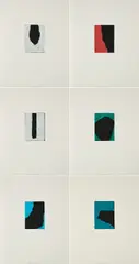 Martin Noël, La Gomera, 1997, Jeweils: Farbholzschnitt auf acrylbespachteltem Papier