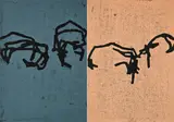 Martin Noël, Konvolut von 2 Farbholzschnitten, 1992, Jeweils: Farbholzschnitt auf acrylbespachteltem Bütten