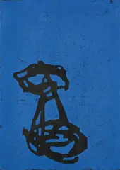 Eriksson by Martin Noël, 1992, Farbholzschnitt auf acrylbespachteltem Papier, sold Apr 2025