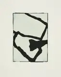 Martin Noël, Ohne Titel, 1994, Farbholzschnitt auf acrylbespachteltem Papier