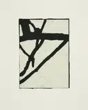 Martin Noël, Ohne Titel, 1994, Farbholzschnitt auf acrylbespachteltem Papier