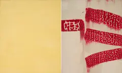 Wolfgang Schneider, Konvolut von 2 Gemälden, 1995, Jeweils: Emulsion auf Leinwand