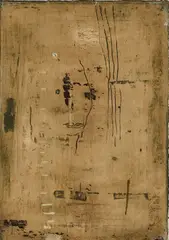 Norbert Schwontkowski, Echtgold III, 1994, Mischtechnik auf Leinwand