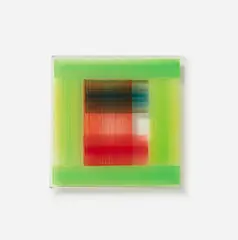 Nicola Stäglich, Transparencies 7, 2004, Öl auf Acrylglas (von innen)