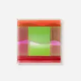 Nicola Stäglich, Transparencies 8, 2004, Öl auf Acrylglas (von innen)