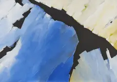 Puck Steinbrecher, "Verbindung", 1998, Acryl auf Leinwand