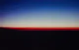 Michael Wesely, Sunset at Long Valley, 1999, C-Print. Auf Aluminium kaschiert. Unter Glas