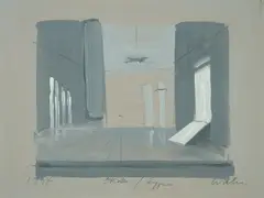 "Othello / Zypern" by Eberhard Günther Willikens, 1994, Acryl auf Hartfaser, sold Jan 2025