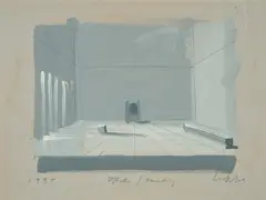 "Othello / Venedig" by Eberhard Günther Willikens, 1994, Acryl auf Hartfaser, sold Jan 2025