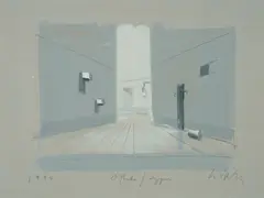 "Othello / Zypern" by Eberhard Günther Willikens, 1994, Acryl auf Hartfaser, sold Jan 2025