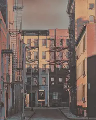 Gerd Winner, Minetta Street, 1980, Farbserigrafie auf Bütten