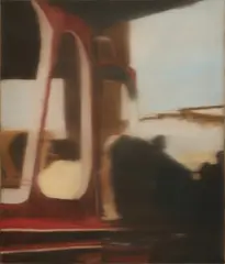 Bert De Beul, Ohne Titel (Karussell), 2002, Öl auf Leinwand