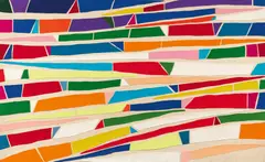 Piero Dorazio, Ohne Titel, 1972, Filz und Leinwand, collagiert, auf Filz kaschiert