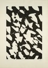 Ohne Titel by Günther Uecker, 1992, Lithografie und Prägedruck auf Bütten, sold Jun 2024