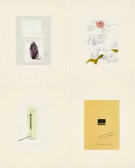 Aus: Notes in Hand by Claes Oldenburg, 1972, Serie von 4 Farboffset auf Offsetpapier, sold Jun 2024