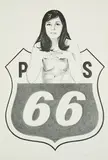 Mel Ramos, Miss 66er, 1968, Offsetlithografie auf strukturiertem Papier