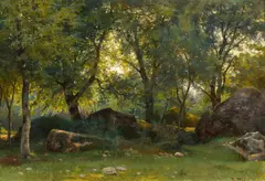 Iwan Iwanovic Schischkin, In der Natur, Frühe 1860er Jahre, Öl auf Karton