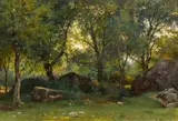Iwan Iwanovic Schischkin, In der Natur, Frühe 1860er Jahre, Öl auf Karton
