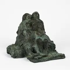 Sappho by Alfred Hrdlicka, 1957/72, Bronze, graugrün patiniert, sold Sep 2024