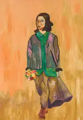 Askapta - ma ca vin by Cristina Cojanu, 1999/2000, Öl auf Leinwand, sold Jan 2025
