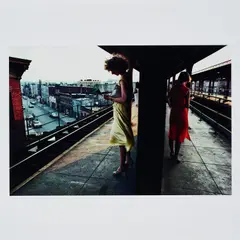 Subway platform. New York City, USA by Bruce Davidson, 1980, C-Print, sold Jan 2025