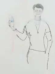 Kerstin Drechsel, Ohne Titel, 2017, Acryl und Grafit auf Leinwand
