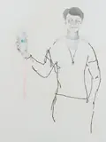 Kerstin Drechsel, Ohne Titel, 2017, Acryl und Grafit auf Leinwand