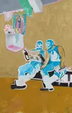 Lisa Endriß, "what is next", 2007/16, Öl und Lack auf Leinwand