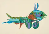 Öyvind Fahlström, Nights, Winter, Years, 1976, Farbserigrafie auf Velin