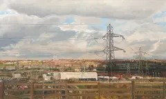 Michael Bach, "Newcastle", 1992, Öl auf Leinwand